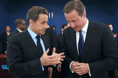 Ливия встречает Николя Саркози и Дэвида Кэмерона