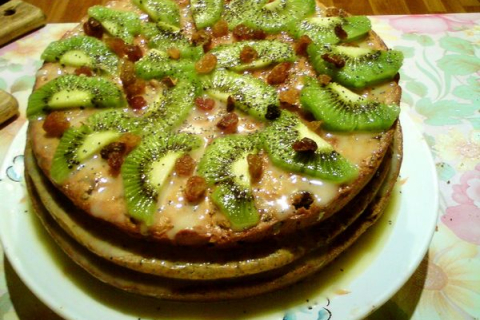 Рецепт: торт із фруктами «Наташа»