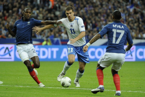 Евро-2012. Франция сыграла вничью с Боснией
