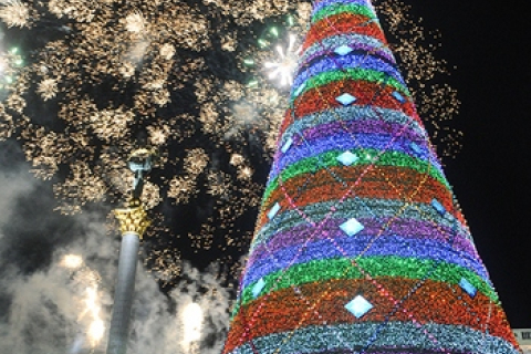 На Майдані Незалежності в четвер почнуть встановлювати новорічну ялинку