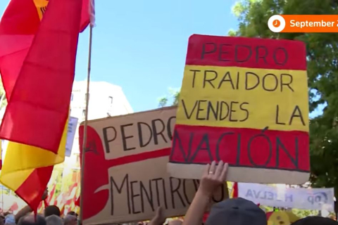 В Іспанії пройшли марші 40 тисяч людей через план амністії сепаратистів (ВІДЕО)