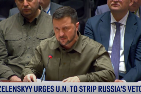 Зеленский предлагает исключить Россию из СБ ООН