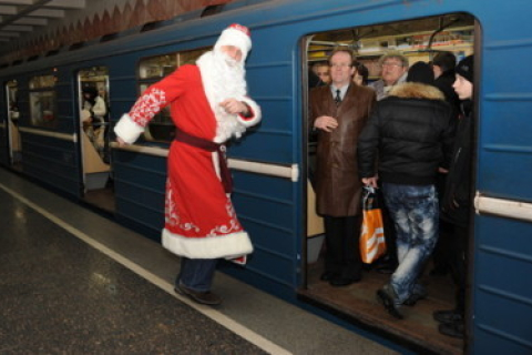 В киевском метро для пассажиров готовят новогодний флешмоб