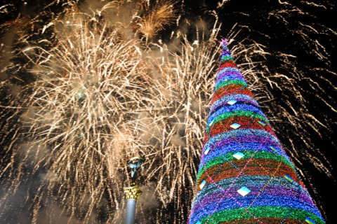 В декабре центр Киева засияет разнообразными красками гирлянд