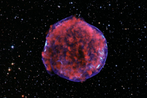 Взрыв суперновой 450 лет спустя: как это выглядит