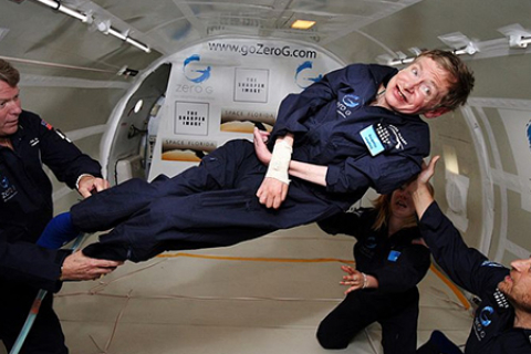 Парализованный учёный Хокинг хочет полететь в космос