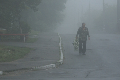 Київ огорнув густий туман 