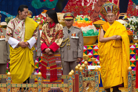 Празднование королевской свадьбы в Бутане