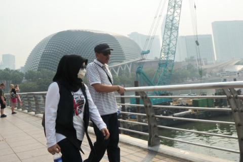 На Сінгапур опустився смог