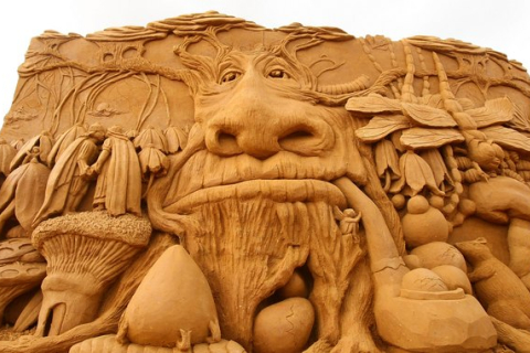 Выставка песочной скульптуры открылась в Мельбурне