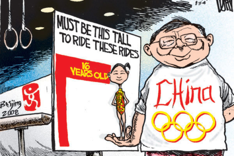 Карикатуры на Олимпийские игры в Пекине
