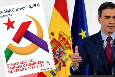 Испанское правительство вызвало гнев общественности, отметив коммунистическую партию памятной почтовой маркой