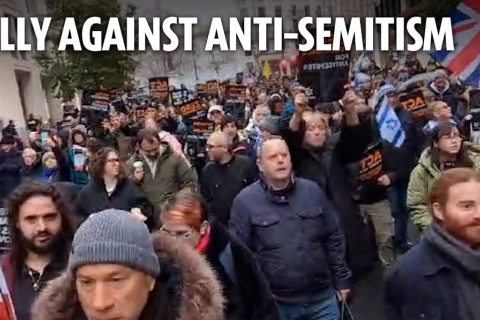У Лондоні на марш проти антисемітизму вийшли 50 000 людей (ВІДЕО)