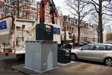 «Умные» мусорные контейнеры в городах Нидерландов