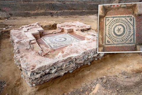 На будівельному майданчику в Лондоні під завалами знайшли «найбільш неушкоджений» римський мавзолей і мозаїку. ФОТОрепортаж