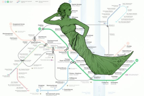 Київська художниця «хуманізувала» гілки столичного метро