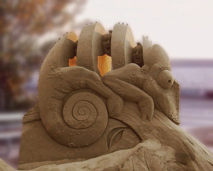 Джоо Хенг Тан створює неймовірно складні скульптури з піску