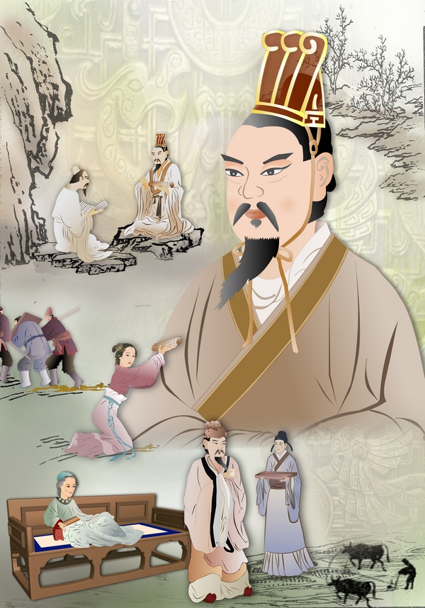 Император Вэнь династии Хань. Иллюстрация: Екатерина Чан/Epoch Times