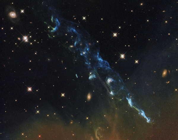 Фотографії космосу. Об’єкт Хербіга-Аро 110 — космічний феєрверк. Фото: NASA/ESA/STScI/AURA