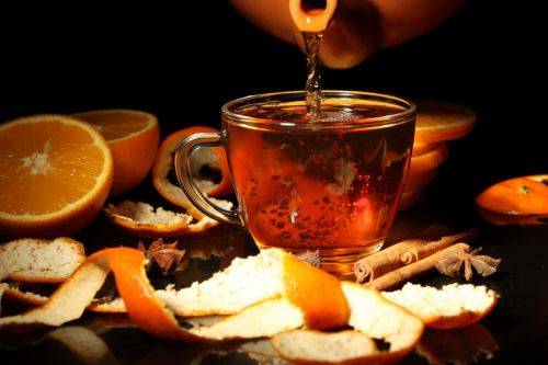 Чай с имбирём и апельсином