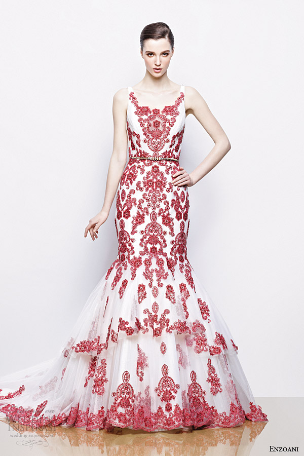 свадебные платья фото Бренд Enzoani выпускает отличные свадебные платья. Фото: weddinginspirasi.com