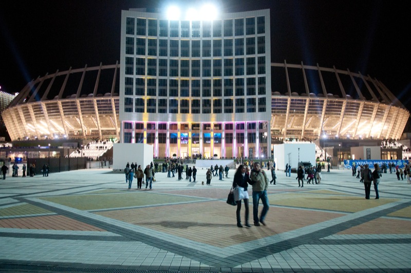 Стадіон 'Олімпійський' відкрився в Києві після реставрації. Фото: Володимир Бородін/The Epoch Times Україна